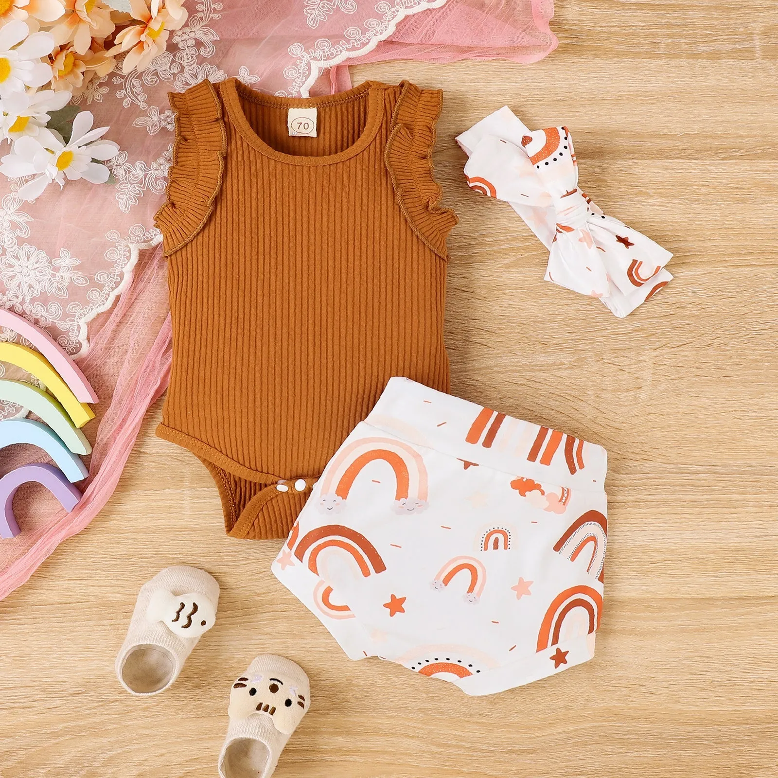 3-piece Baby Rainbow Sets