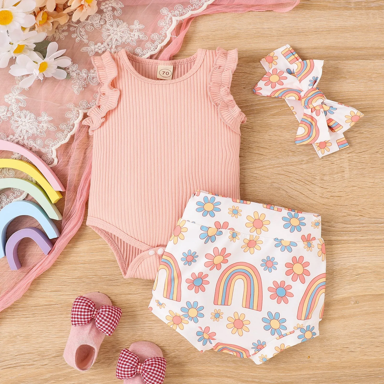 3-piece Baby Rainbow Sets