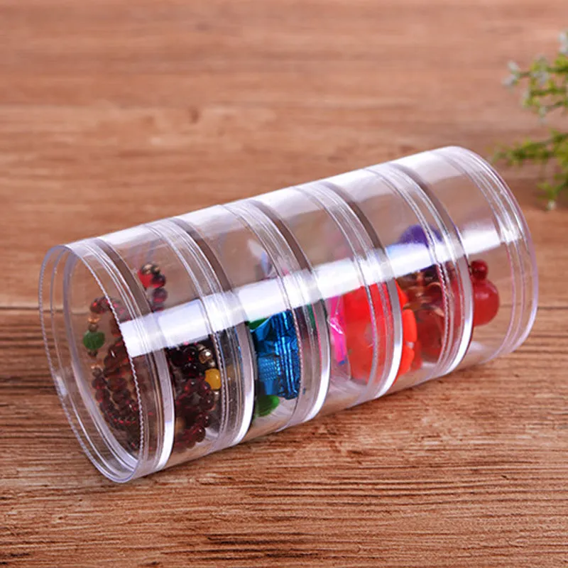 5 Connected Transparent Sealed Bottles