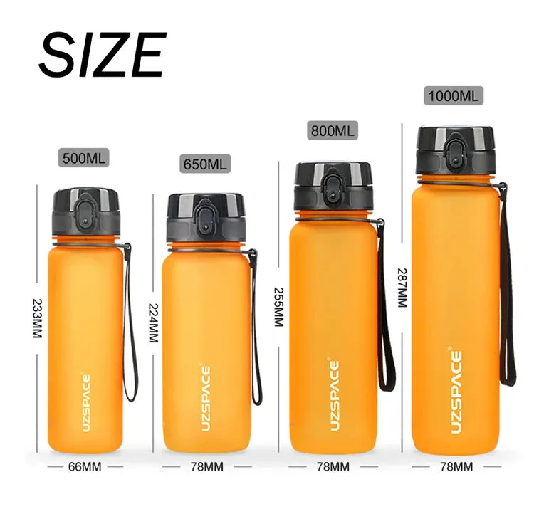 500/800/1000ml Sports Water Bottle Portable Leakproof