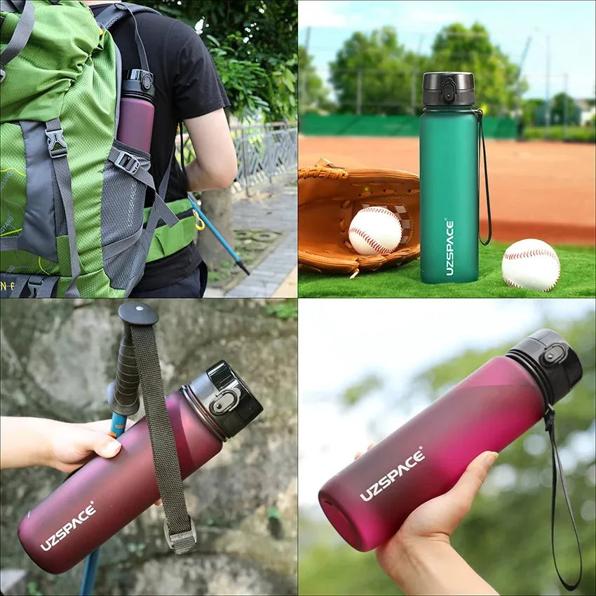 500/800/1000ml Sports Water Bottle Portable Leakproof