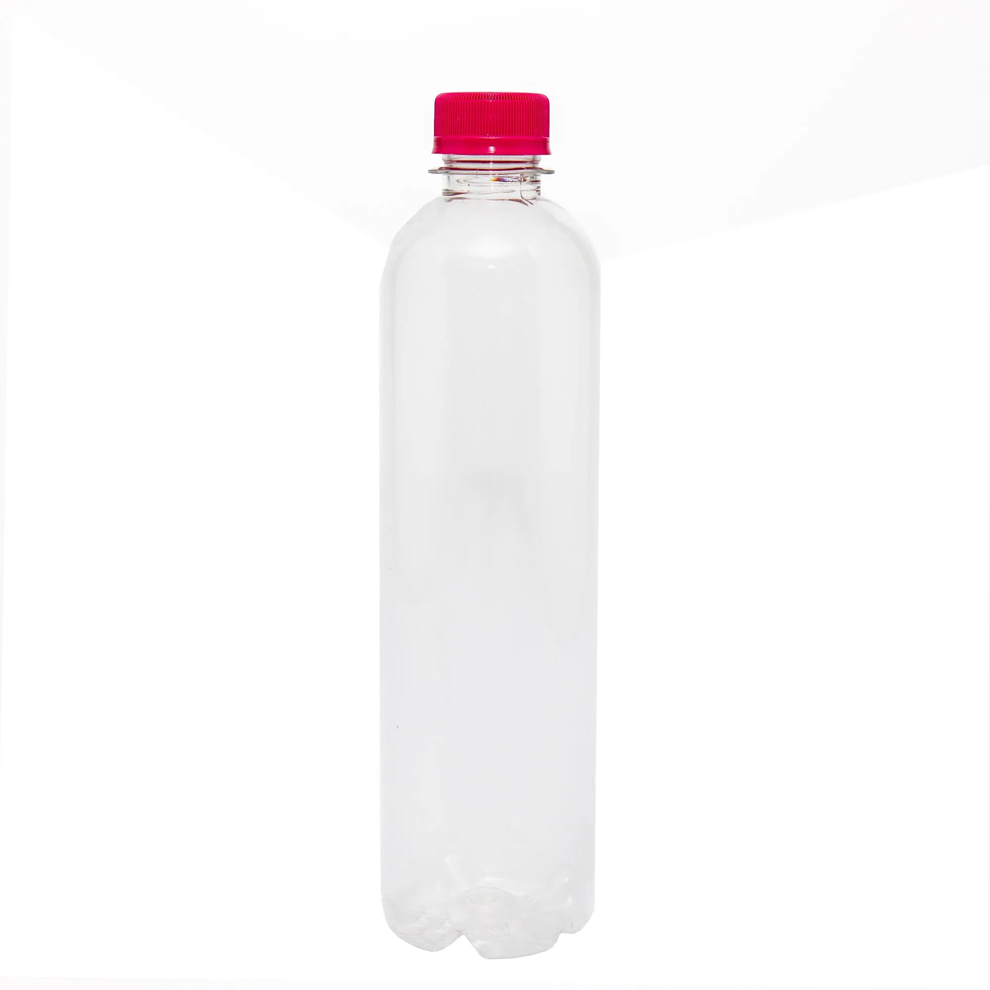 500ml PET Plastic Water Bottle Thirsty Clear with Lid