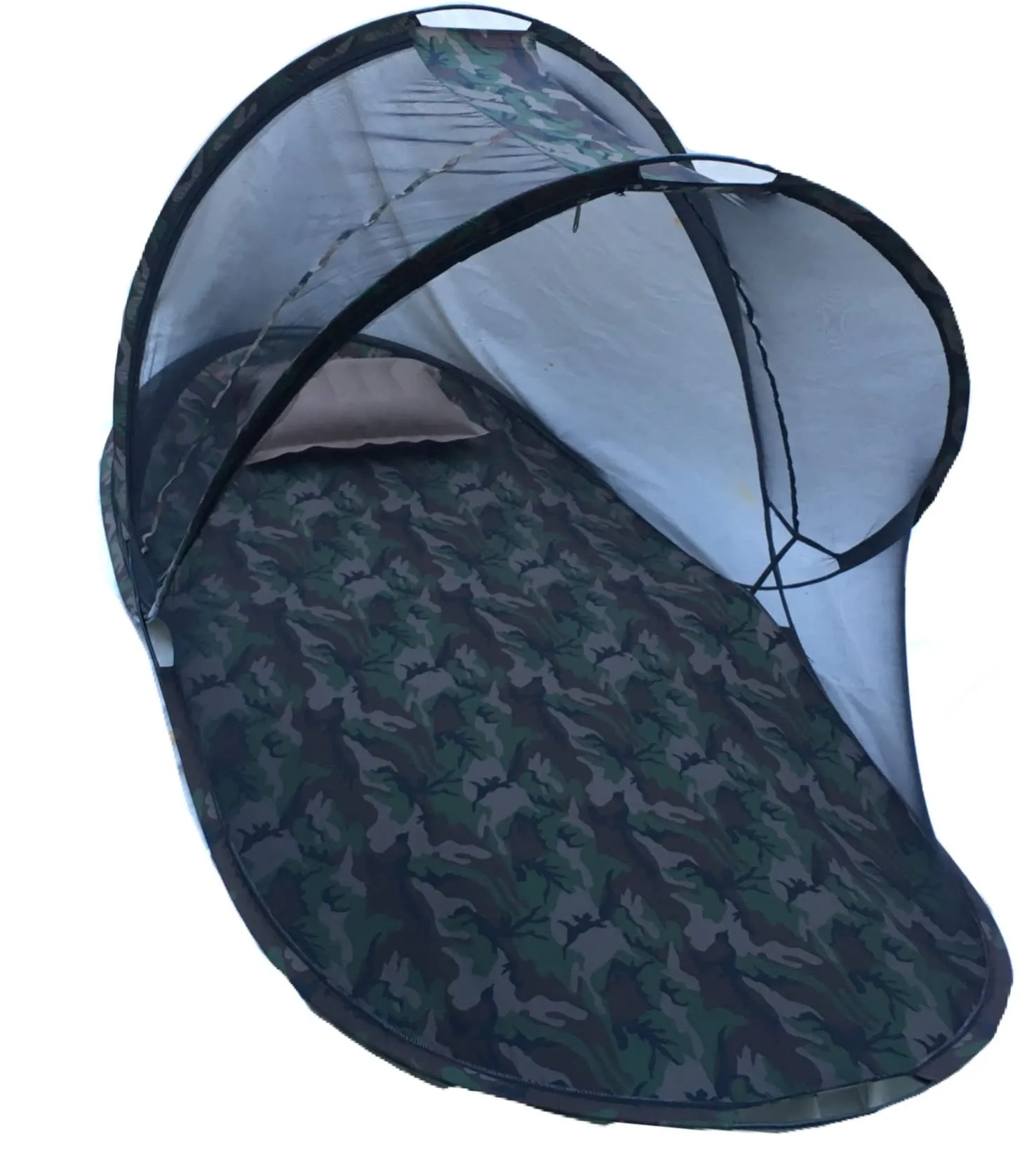 Aim Emporium Polyester Adults Washable Foldable Mosquito Net   Air Pillow Sit-in Free Standing Bottom Color Always Camouflage Mosquito Net (Camouflage, Tent) Comfortable Upto 6 ft Height.