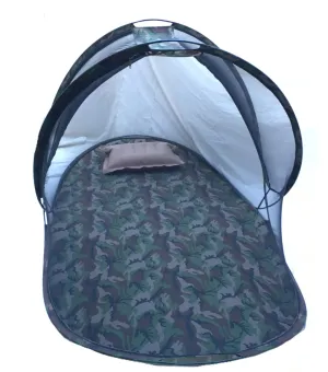 Aim Emporium Polyester Adults Washable Foldable Mosquito Net   Air Pillow Sit-in Free Standing Bottom Color Always Camouflage Mosquito Net (Camouflage, Tent) Comfortable Upto 6 ft Height.