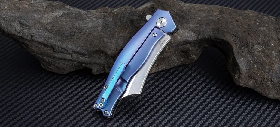 Artisan Cutlery Corsair ATZ-1828G S35VN Blade Titanium and CarbonFiber Handle Folding Knives