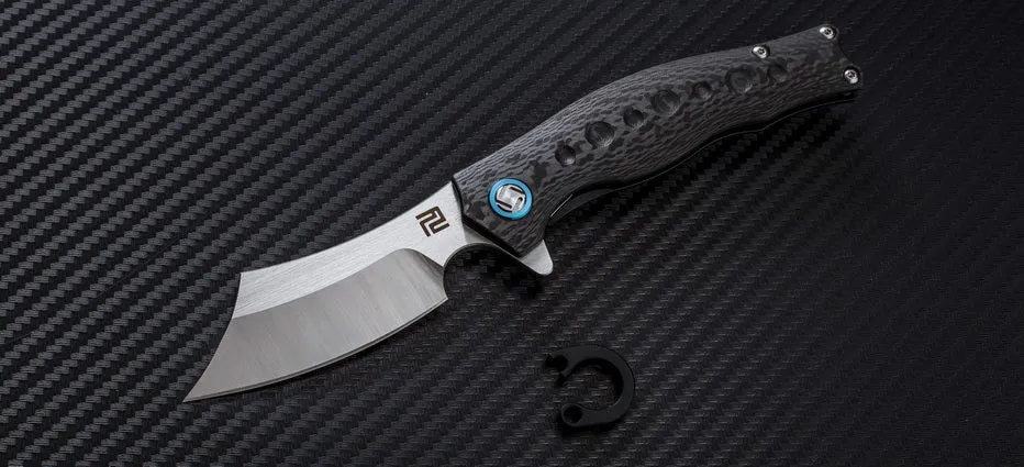 Artisan Cutlery Corsair ATZ-1828G S35VN Blade Titanium and CarbonFiber Handle Folding Knives