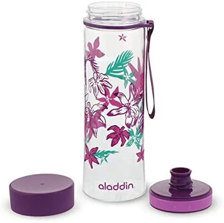 Aveo-Water-Bottle-0.6L-Purple-(Graphics-)