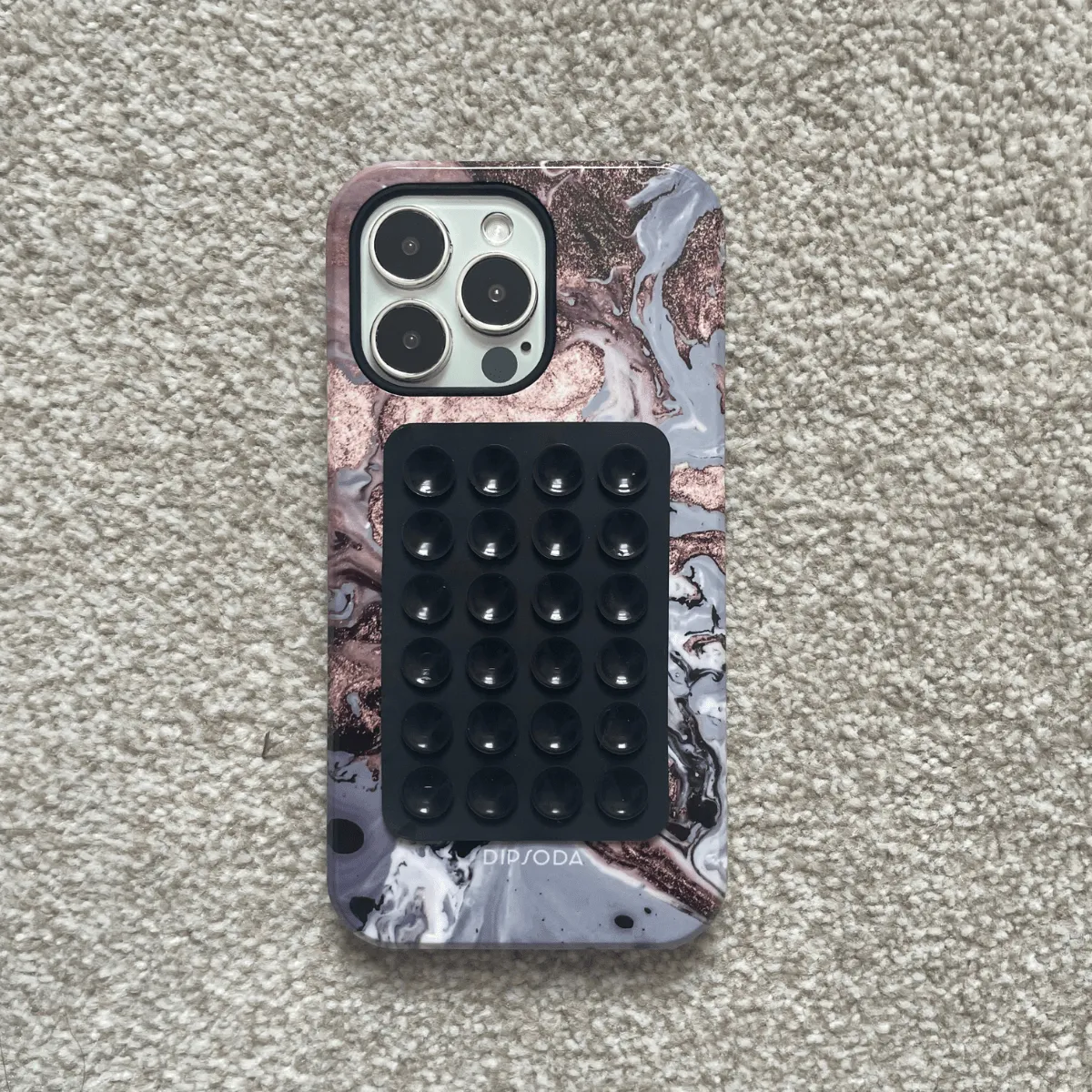 Black Suction Pad Phone Grip