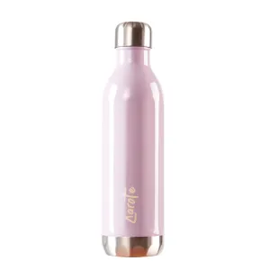 CAROTE Stainless Steel Water Bottle with Straw, Vacuum Insulated Water Flask, Double Walled Drink Flask for Hot Cold Drinks, Leak Proof, Sweat Free, 32oz, 960ml (Purple-500ML)