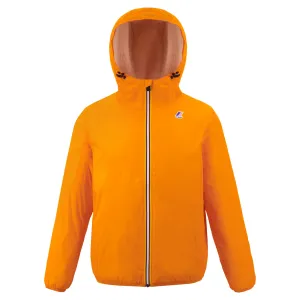 Claude Orsetto - Unisex Sherpa Lined Waterproof Full Zip Rain Jacket in Orange