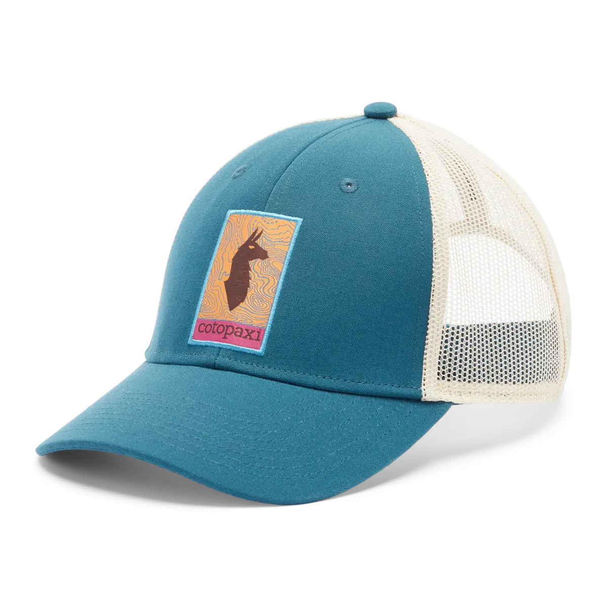 Cotopaxi Llama Map Trucker Hat