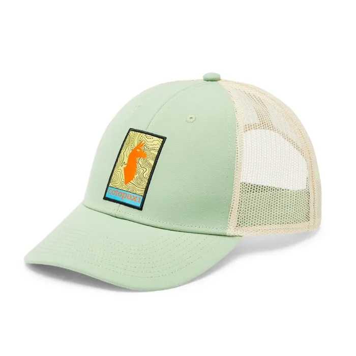 Cotopaxi Llama Map Trucker Hat