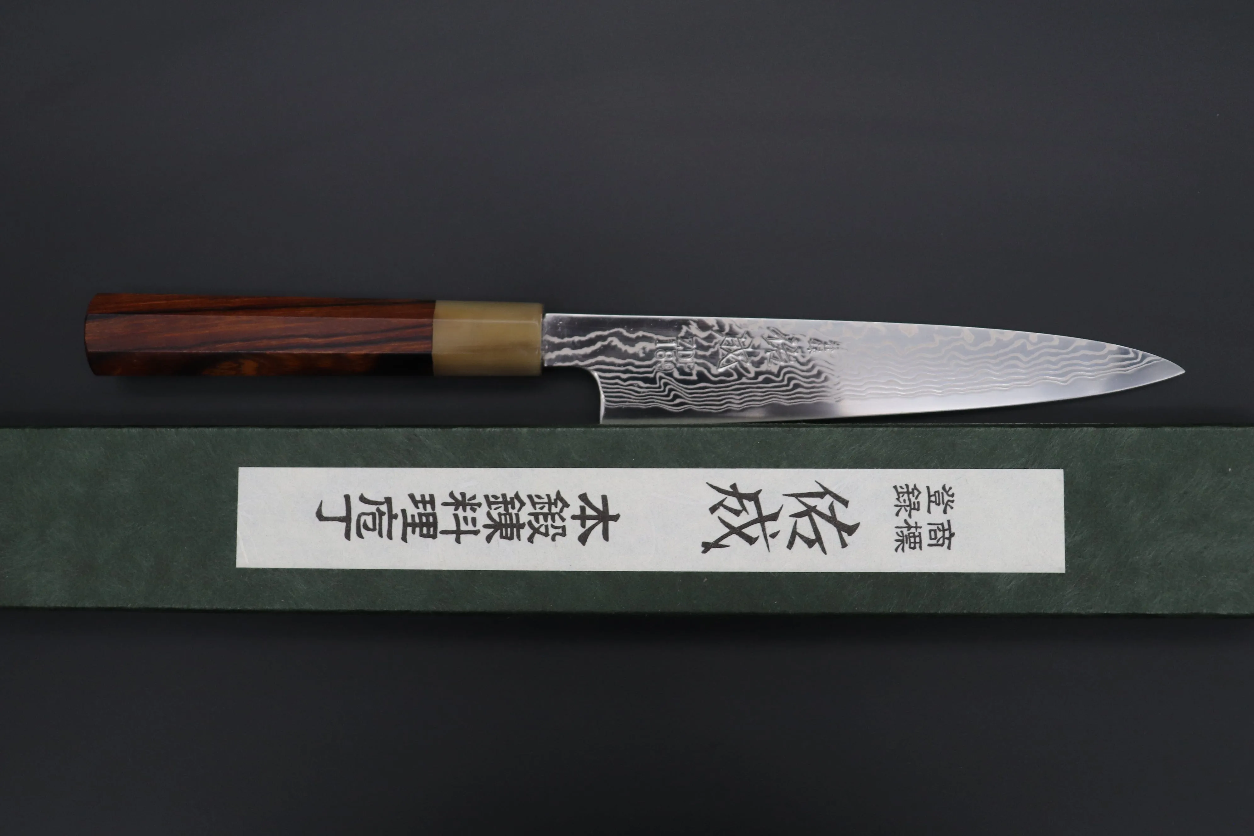 Custom Limited Edition, Sukenari ZDP-189 Nickel Damascus Wa Petty 165mm (6.4 inch, SCL-447)