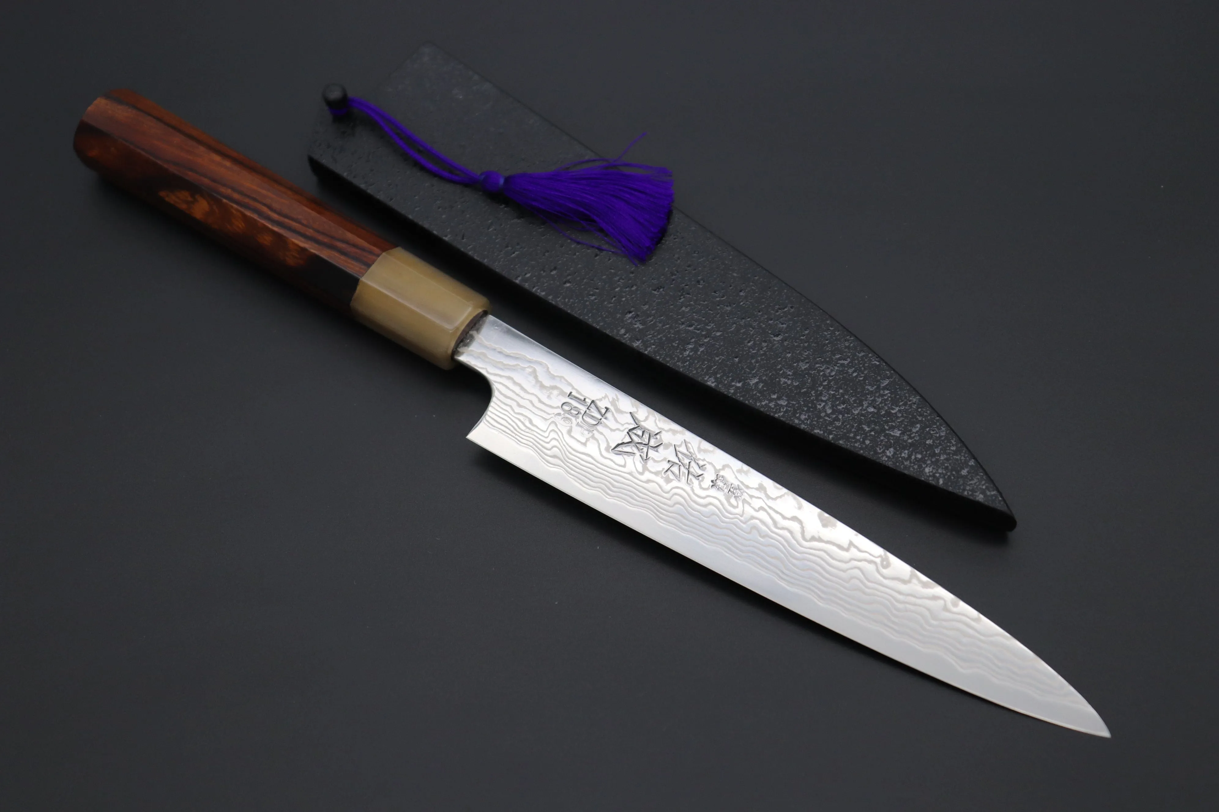 Custom Limited Edition, Sukenari ZDP-189 Nickel Damascus Wa Petty 165mm (6.4 inch, SCL-447)