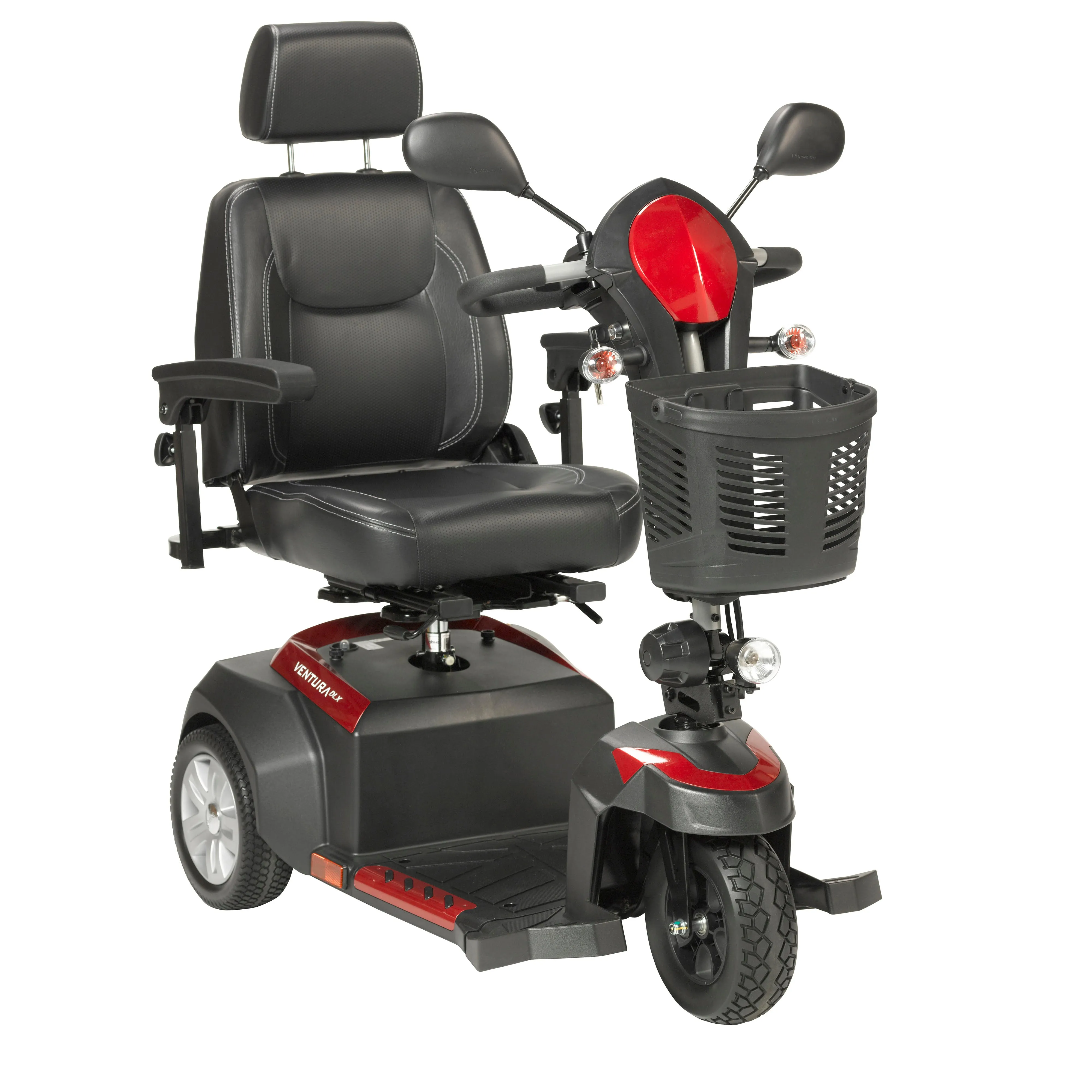 Drive Medical ventura318cs Ventura Power Mobility Scooter, 3 Wheel, 18" Captains Seat