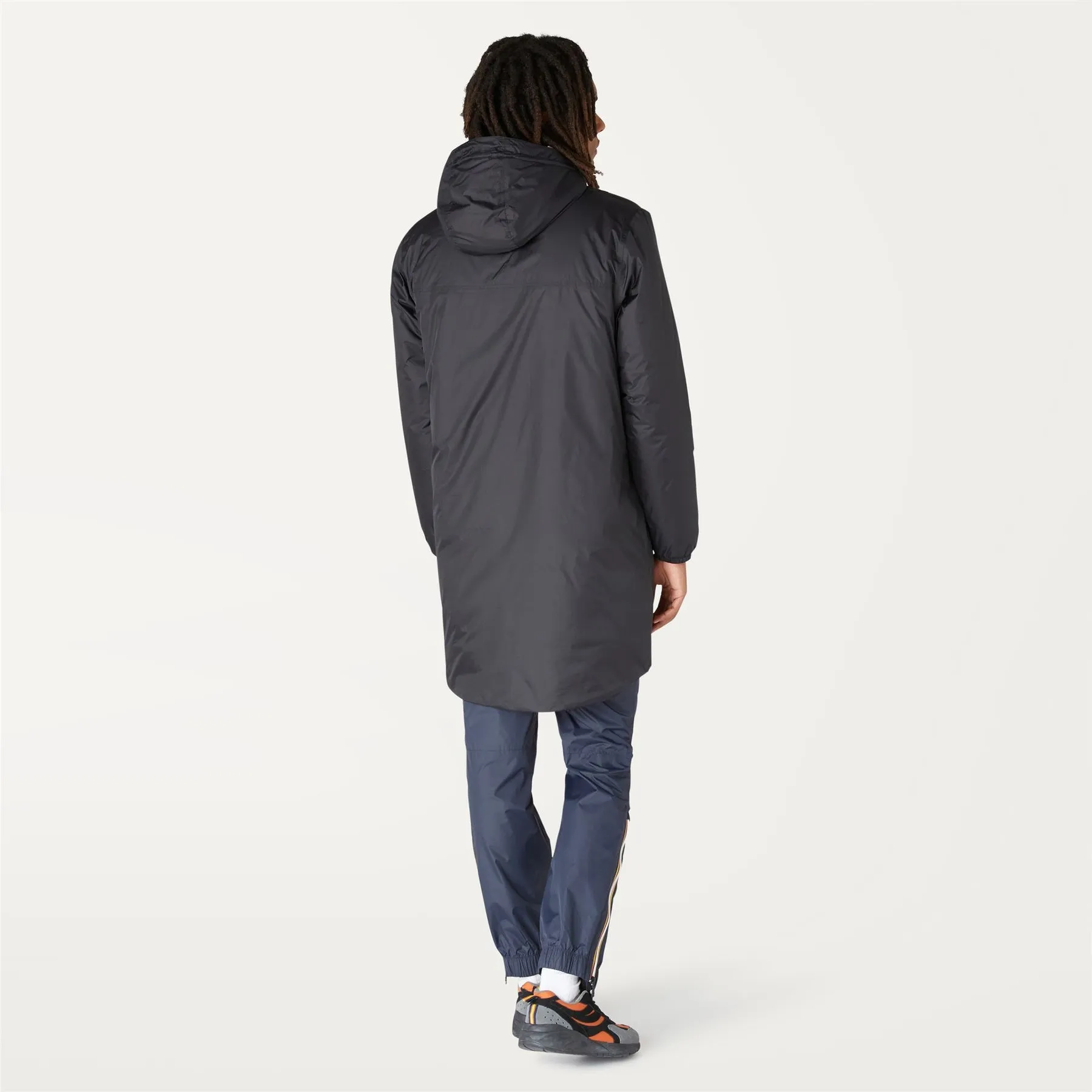 Eiffel Orsetto - Unisex Sherpa Lined Waterproof Rain Jacket in Black Pure