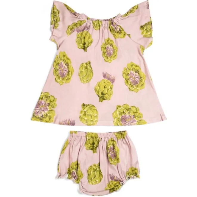 Greige Baby Dress Sets