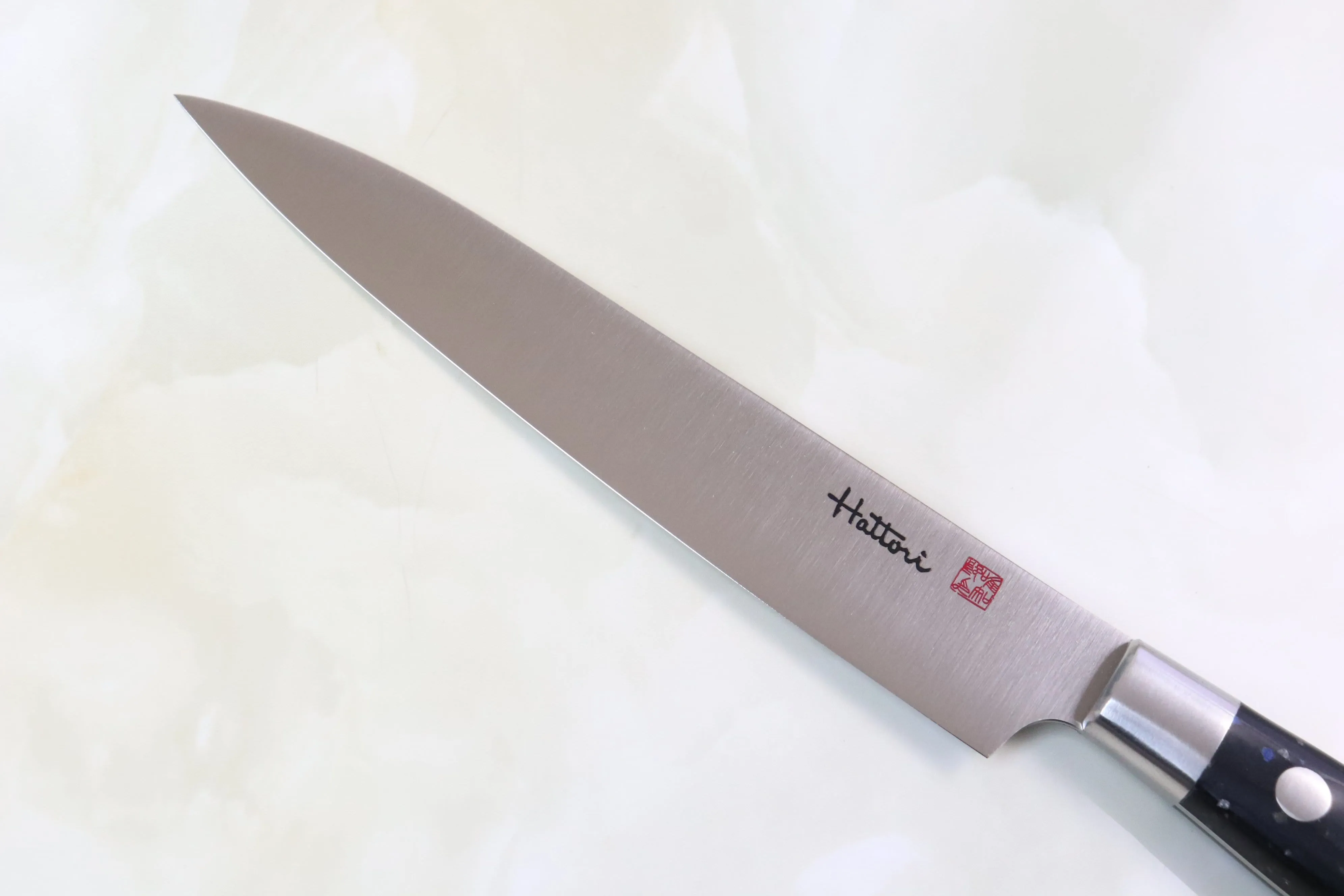 Hattori Forums FH Series Limited Edition Petty (120mm and 150mm, "Black Space" Corian® Handle)