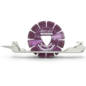 Husqvarna ELITE SOFF-CUT XL6-1000 6" (150mm) Purple Blade with Skid