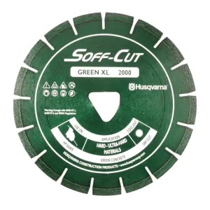 Husqvarna ELITE SOFF-CUT XL6-2000 6" (150mm) Green Blade with Skid