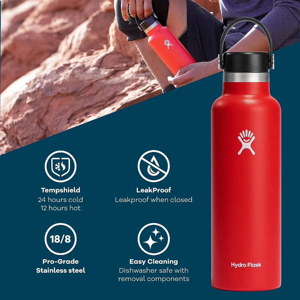 Hydro Flask® 21oz Standard Mouth Flex Cap Water Bottle