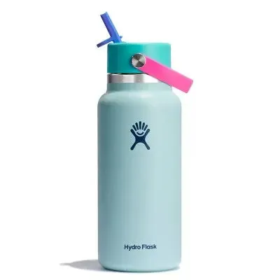 Hydro Flask 32oz Wide Mouth Flex Straw Water Bottle Polar Plunge