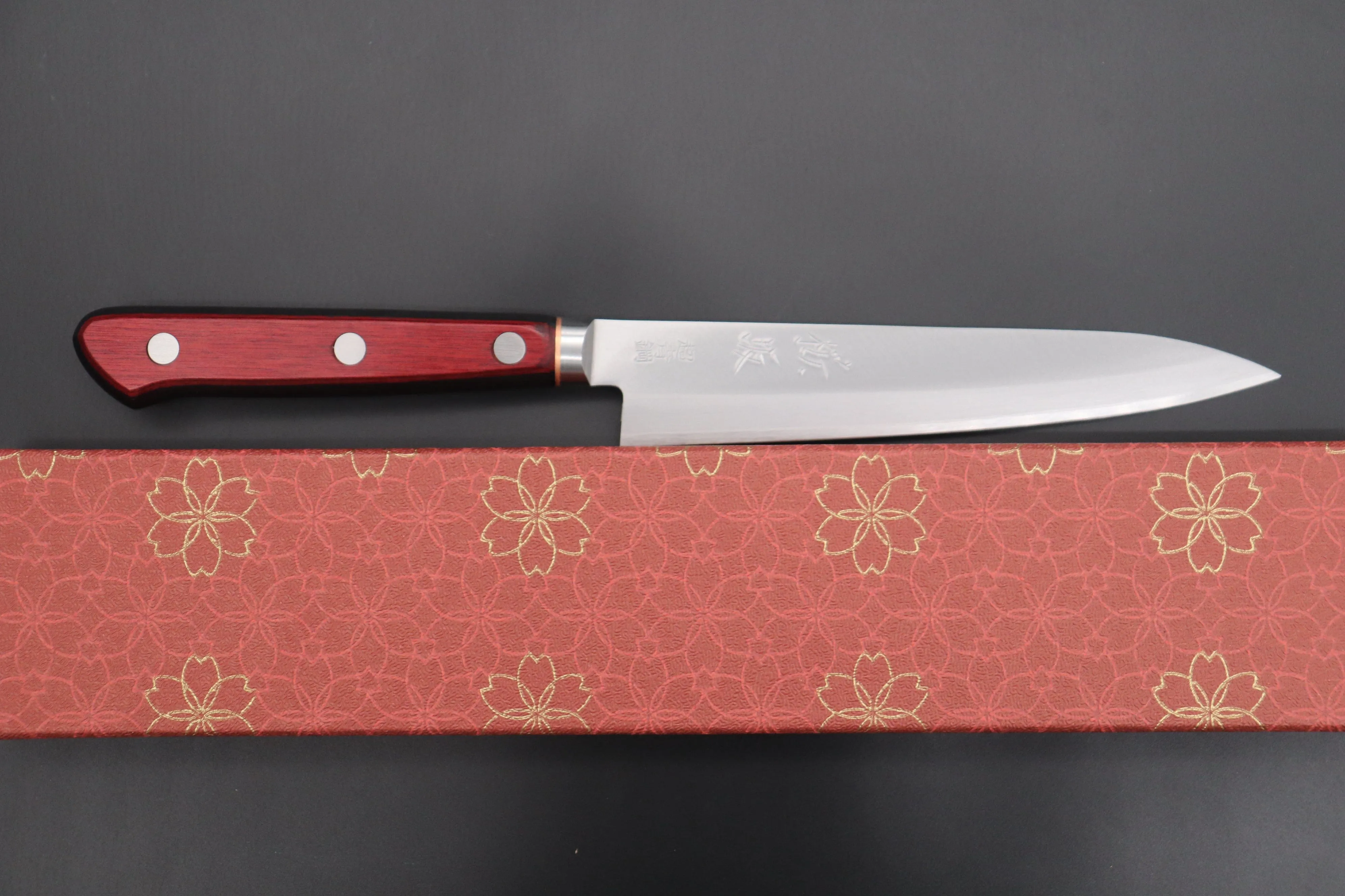 JCK Natures SAKURA ROAD Aogami Super Series SAKURA-5 Petty 145mm (5.7 Inch)