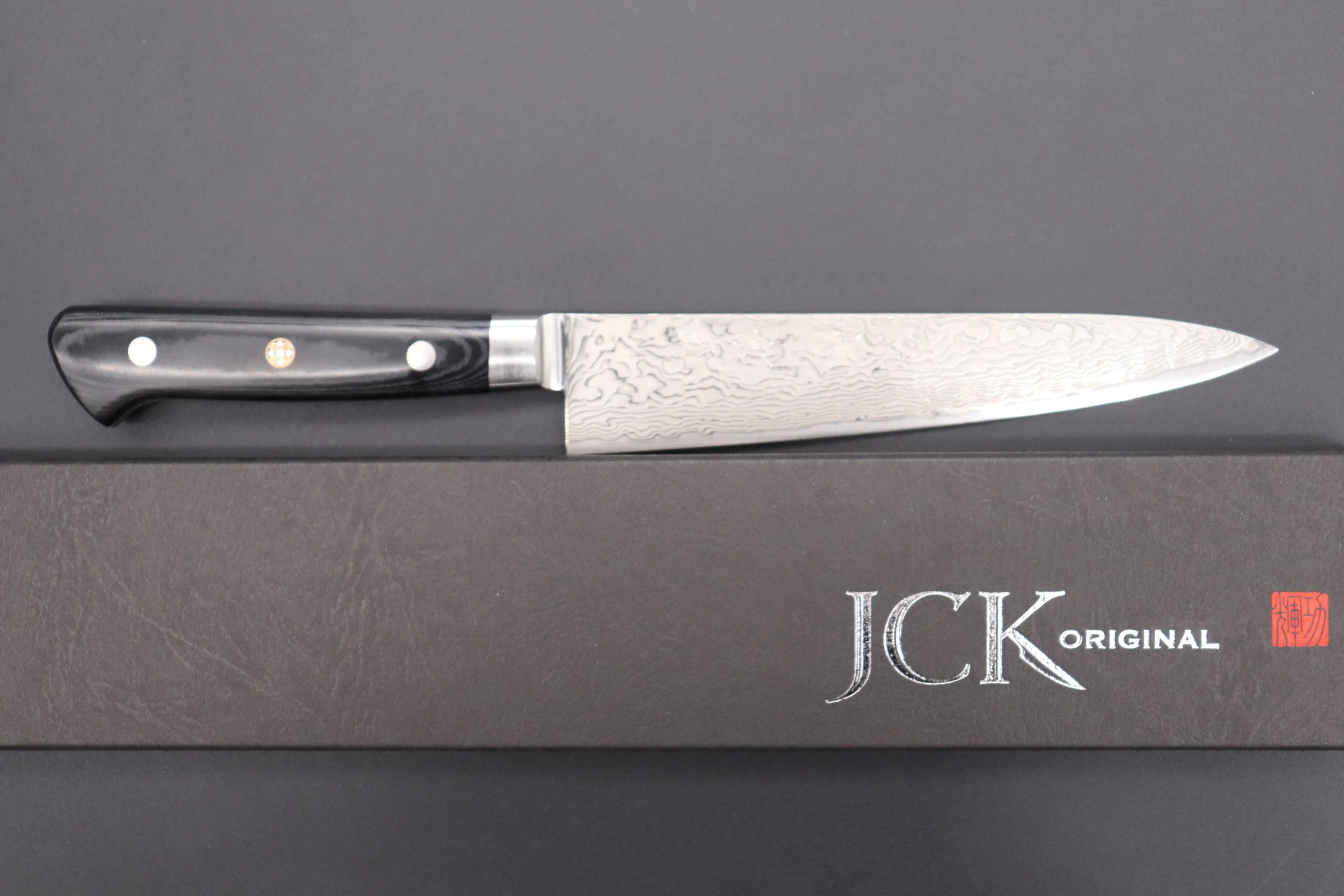 JCK Original Kagayaki R-2 Damascus Series KGR-1 Petty 150mm (5.9 inch, Forged Blade)