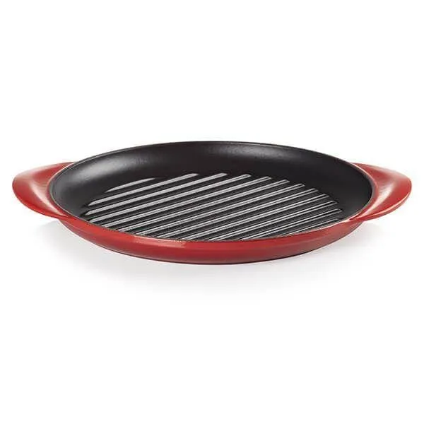 Le Creuset Classic Cast Iron Round Grill 25cm Cerise