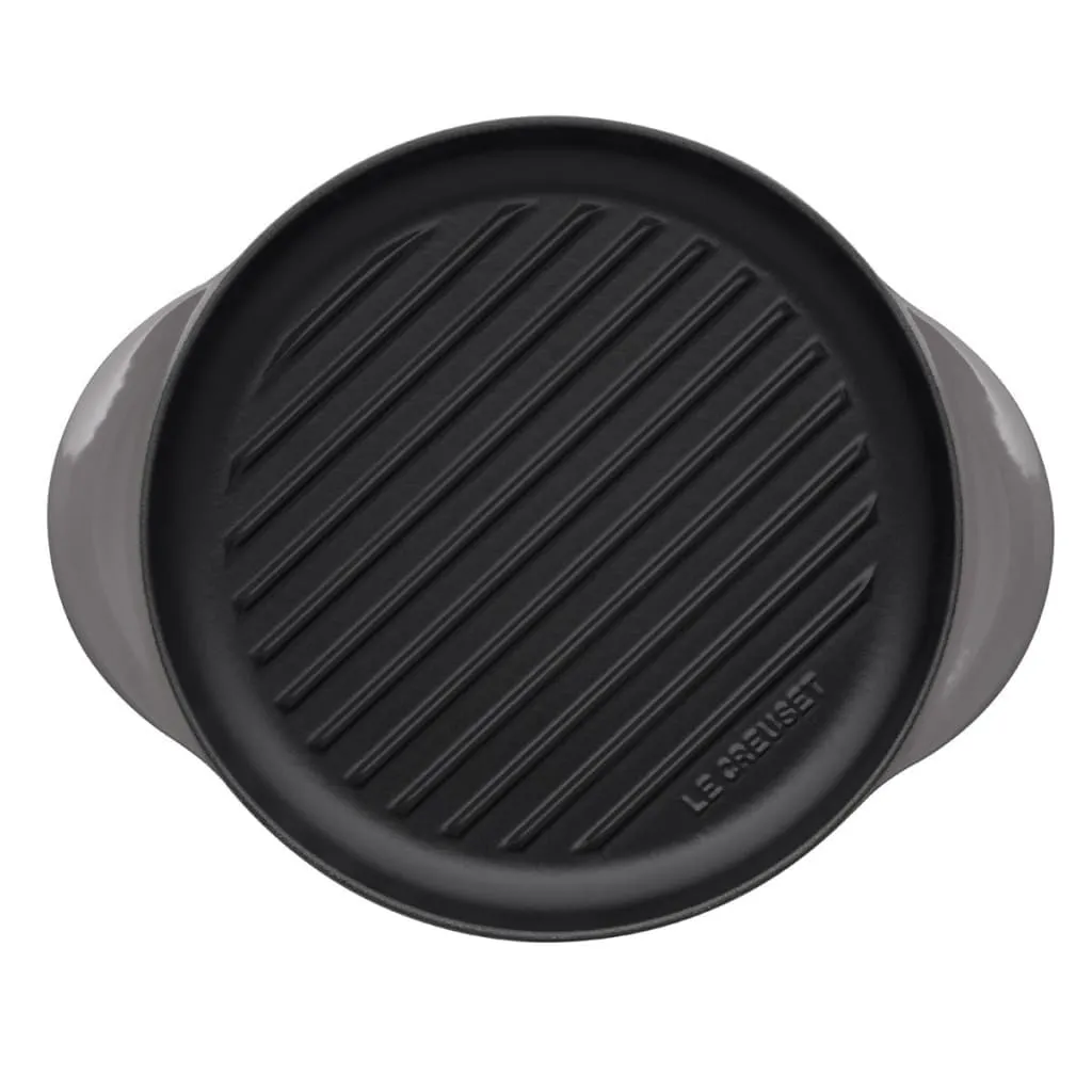 Le Creuset Classic Cast Iron Round Grill 25cm Flint