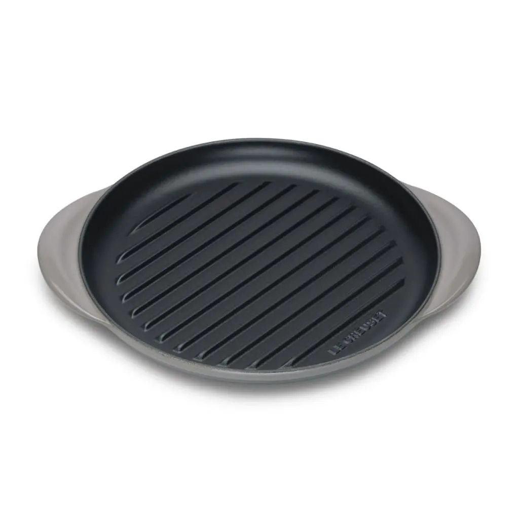 Le Creuset Classic Cast Iron Round Grill 25cm Flint