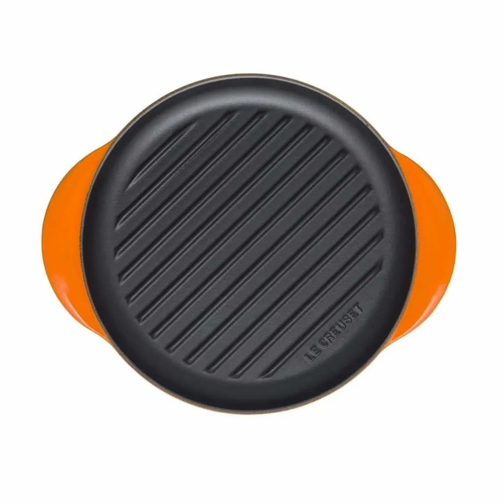 Le Creuset Classic Cast Iron Round Grill 25cm Volcanic