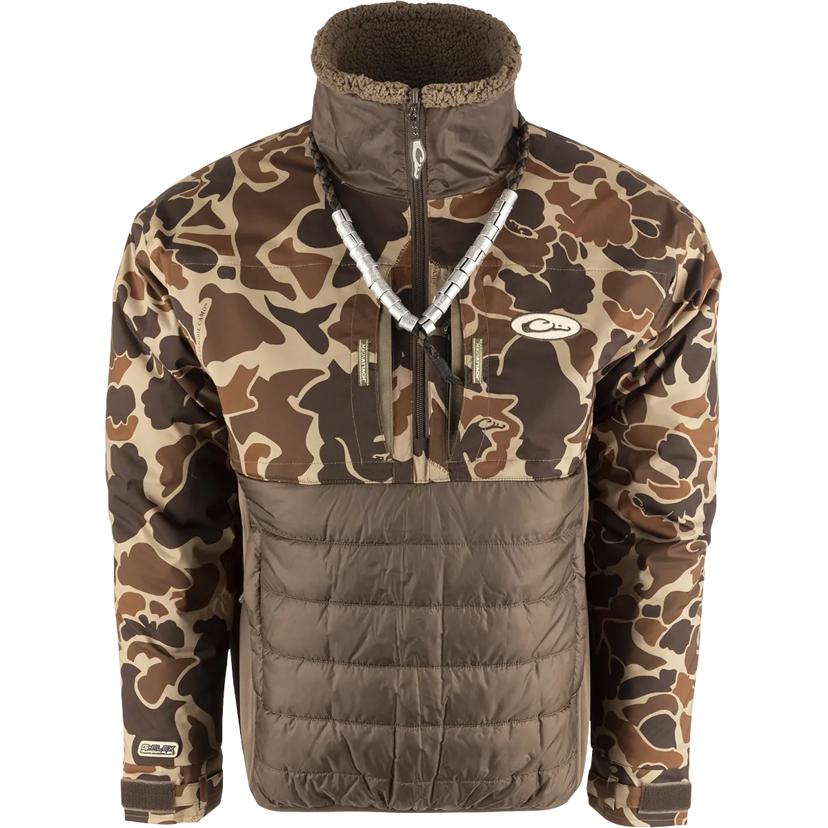 LST Guardian Flex Double Down Eqwader 1/4 Zip Jacket - Old School Camo