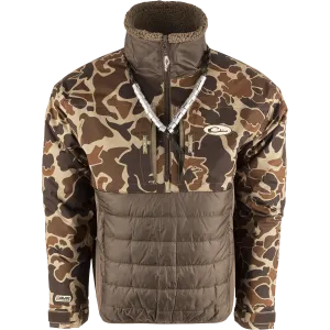 LST Guardian Flex Double Down Eqwader 1/4 Zip Jacket - Old School Camo