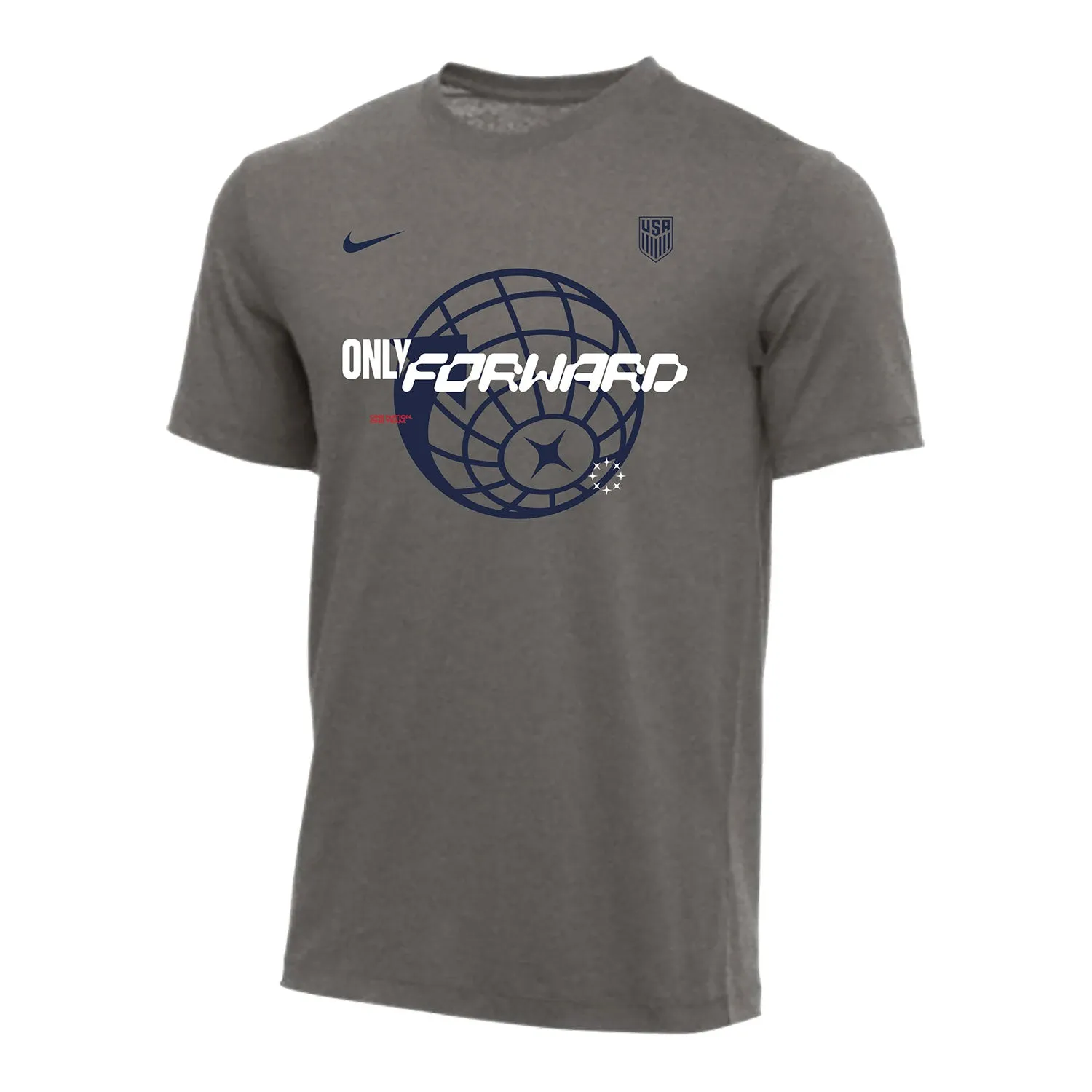 Men's Nike Only Forward Global Grey Tee