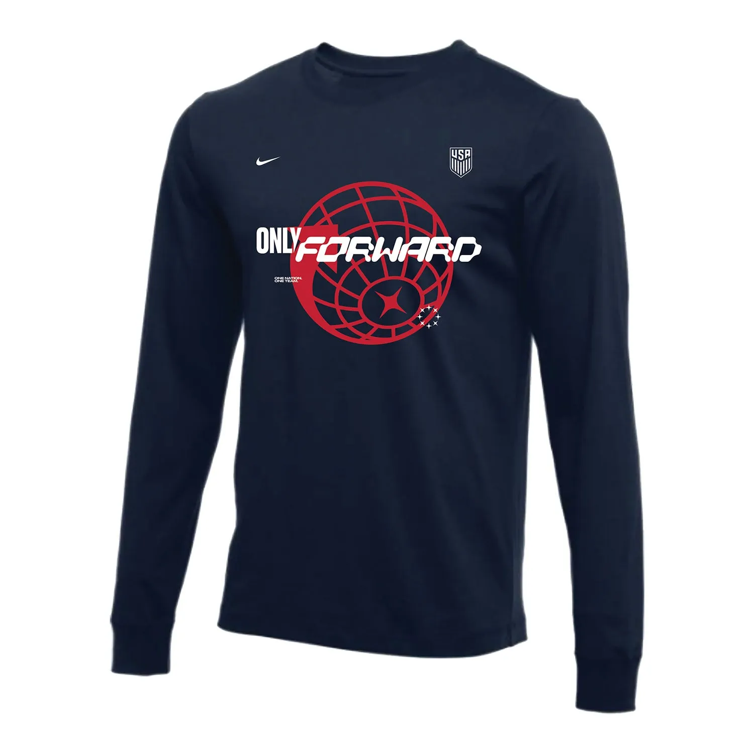 Men's Nike Only Forward Global Long Sleeve Navy Tee