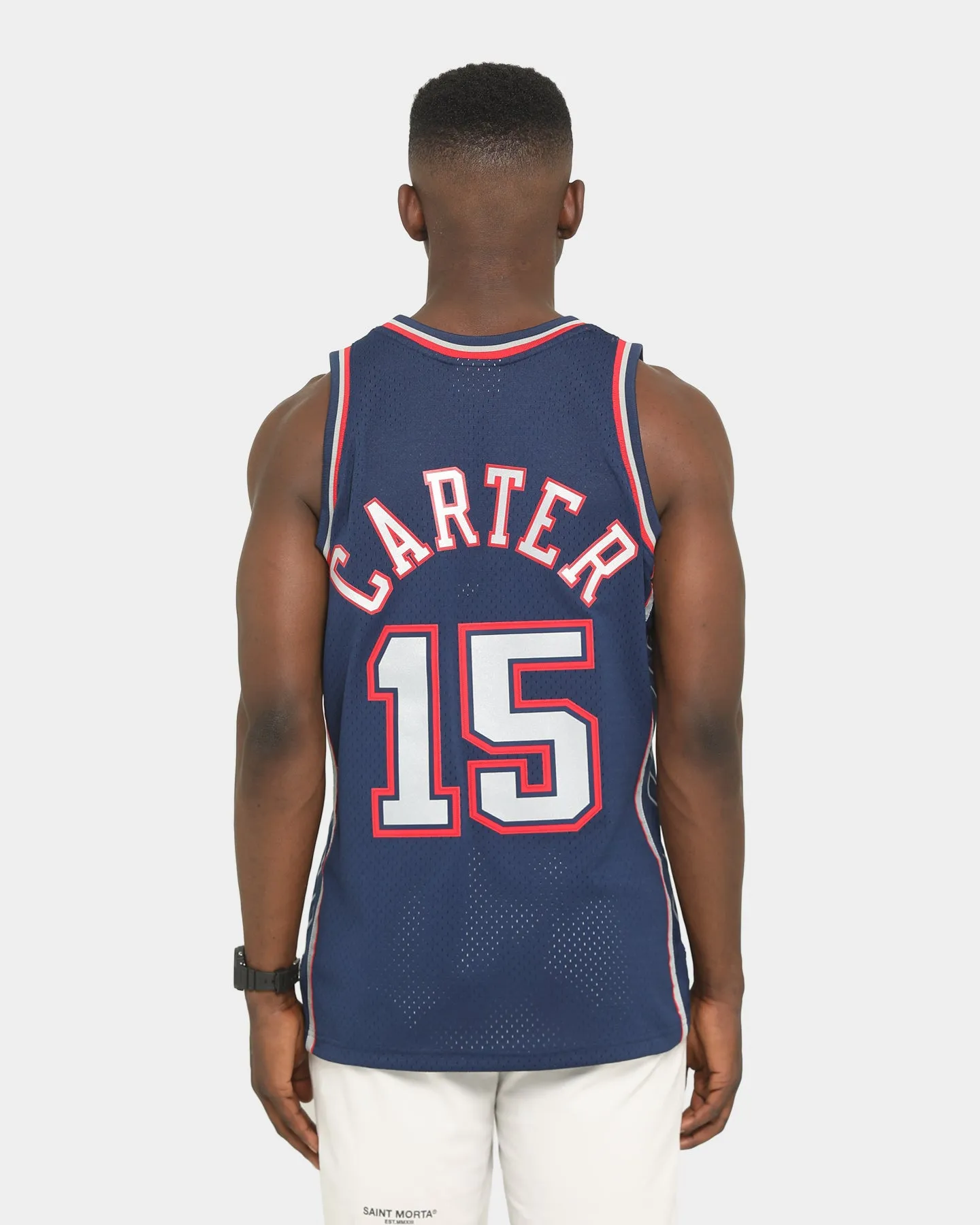 Mitchell & Ness New Jersey Nets Vince Carter '06-'07 #15 'Road' Swingman Jersey Navy