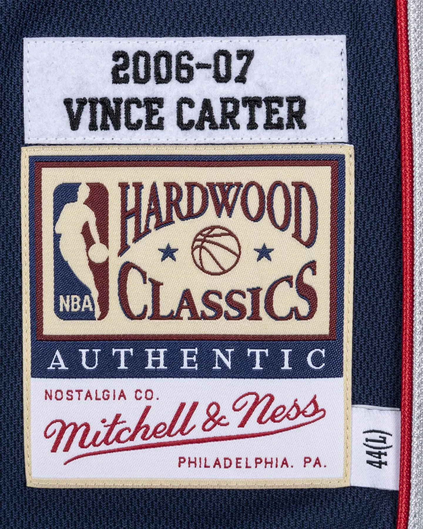 Mitchell & Ness New Jersey Nets Vince Carter '06-'07 #15 'Road' Swingman Jersey Navy