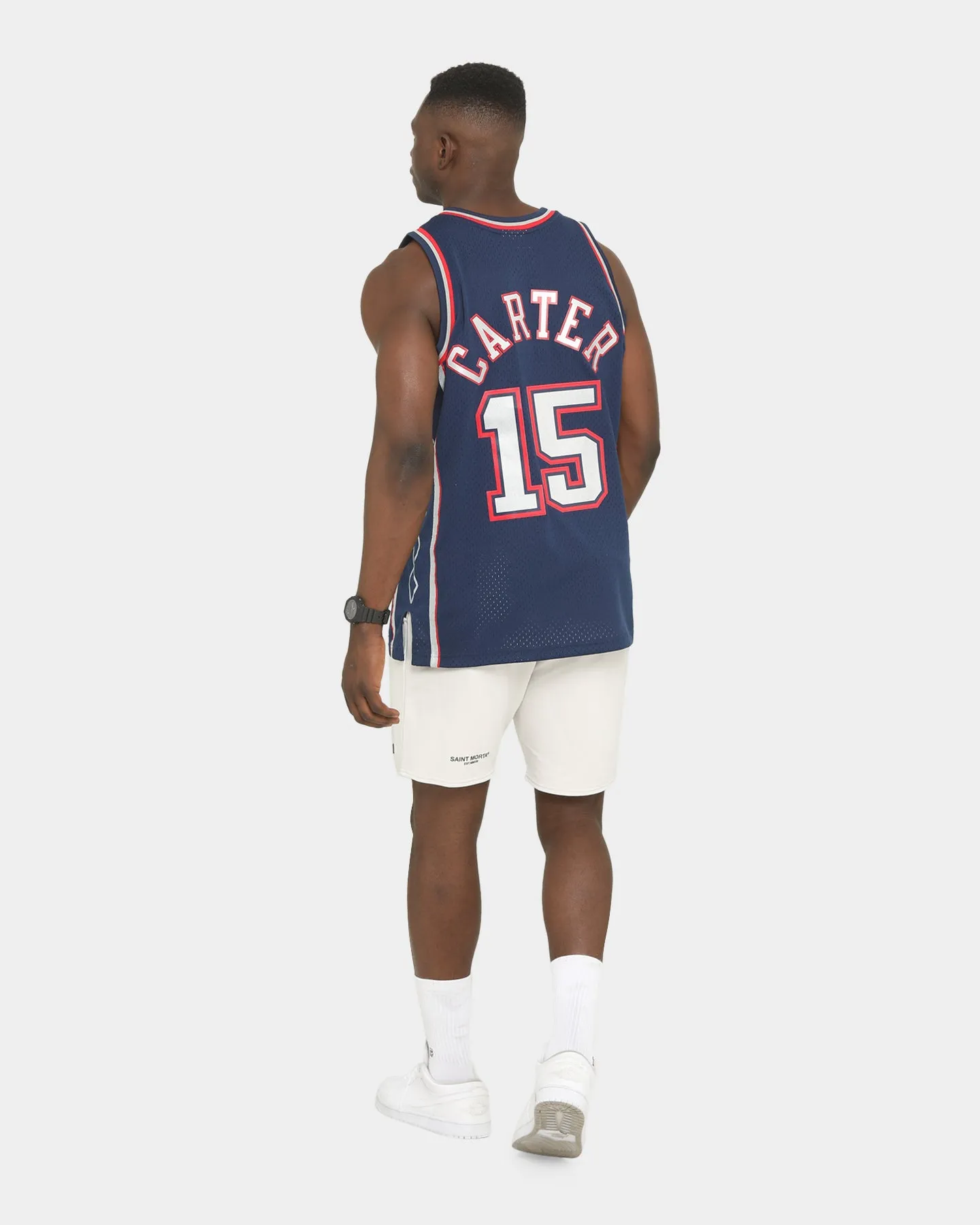 Mitchell & Ness New Jersey Nets Vince Carter '06-'07 #15 'Road' Swingman Jersey Navy