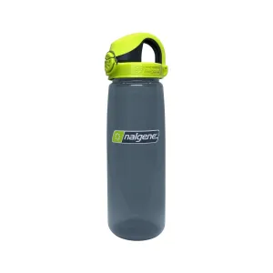 Nalgene 700ml Sustain OTF Water Bottle - Charcoal, Lime Cap