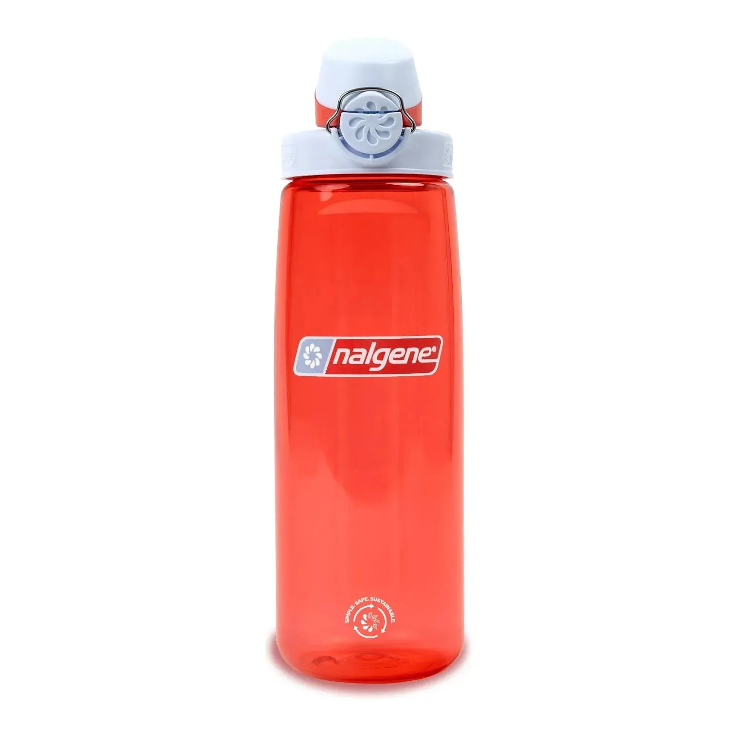 Nalgene 700ml Sustain OTF Water Bottle - Coral, Frost Cap