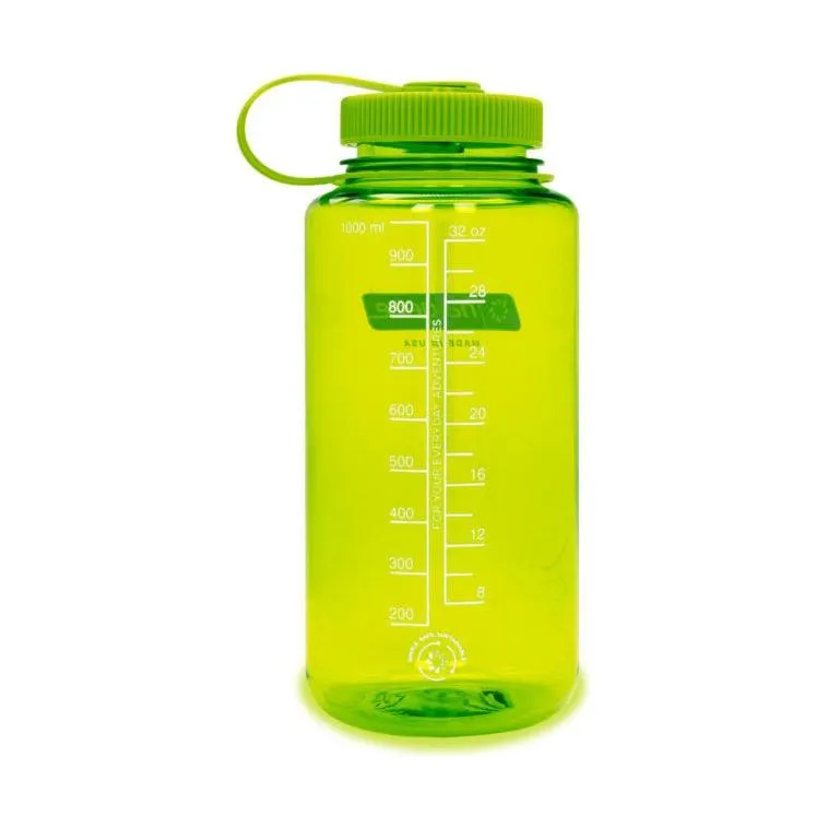 Nalgene Wide Mouth Sustain 32oz 1L Water Bottle - Spring Green