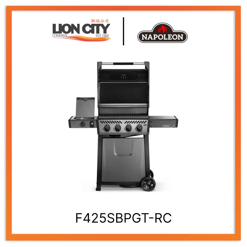 Napoleon F425SBPGT-RC Freestyle 425 BBQ Grill With Range Side Burner