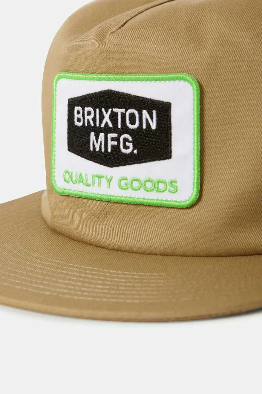 Neon Fallbrook Snapback - Khaki/Green/Khaki