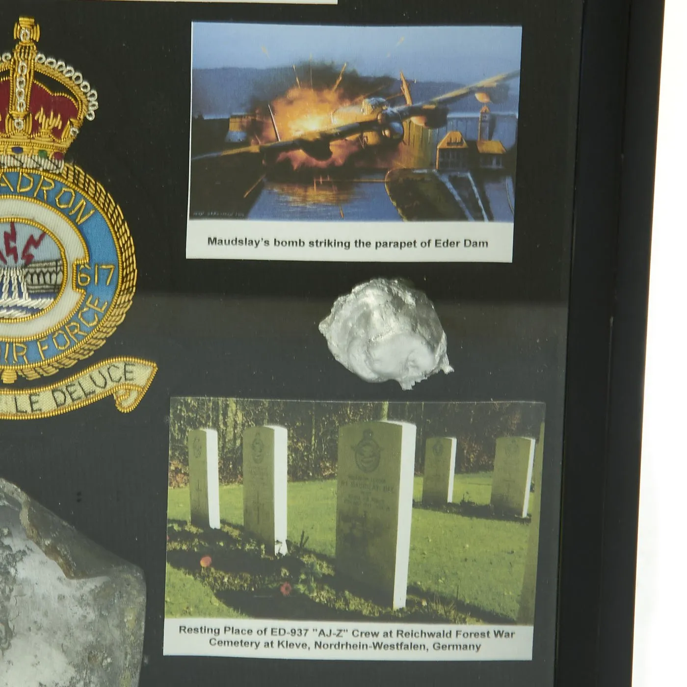 Original British WWII Fragments from Crashed R.A.F. Lancaster Dambuster ED-937 "AJ-Z - Operation Chastise