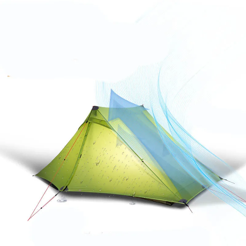 Outdoor Hiking Professional Poleless Tent Ultra-light 20D Double-sided Silicon Coated