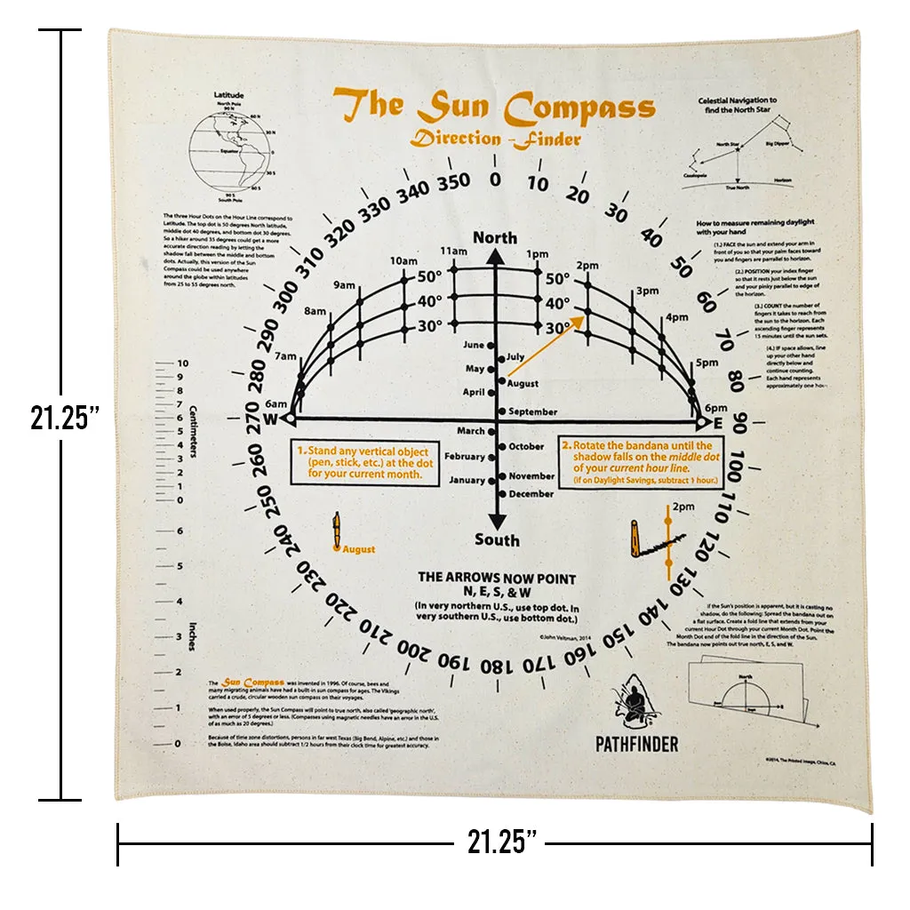 Pathfinder Sun Compass Bandana