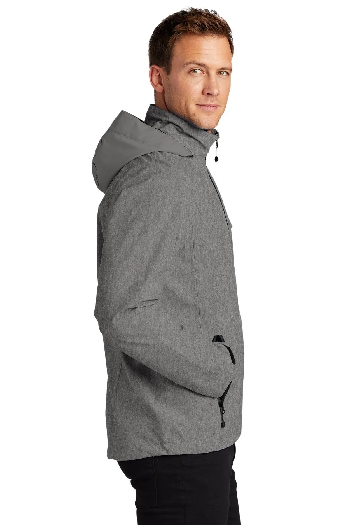 Port Authority Torrent Customized Waterproof Jackets, Dark Grey Heather