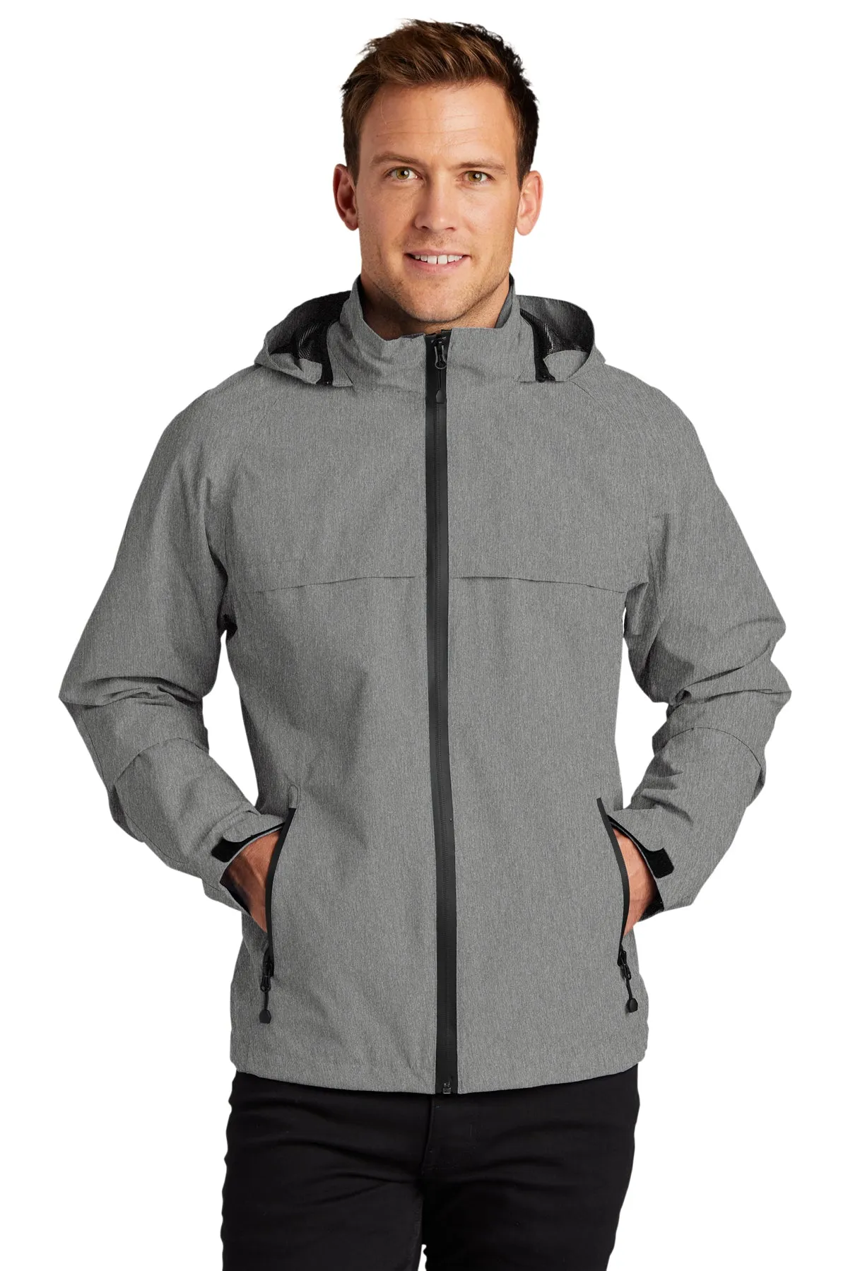 Port Authority Torrent Customized Waterproof Jackets, Dark Grey Heather