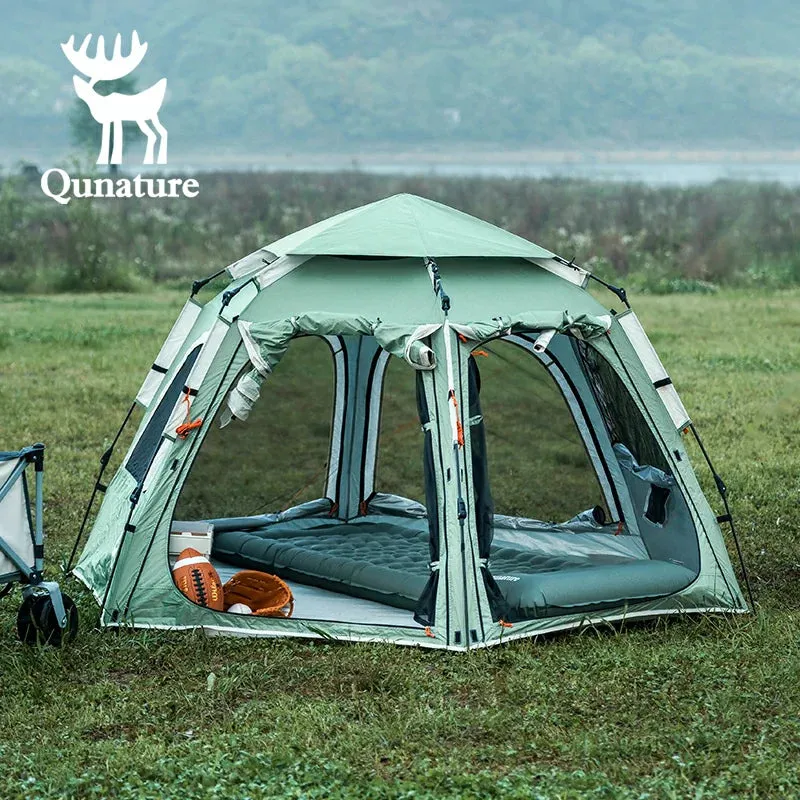 Qunature Quick Setup Hexagonal Tent UPF50  Waterproof Lightweight